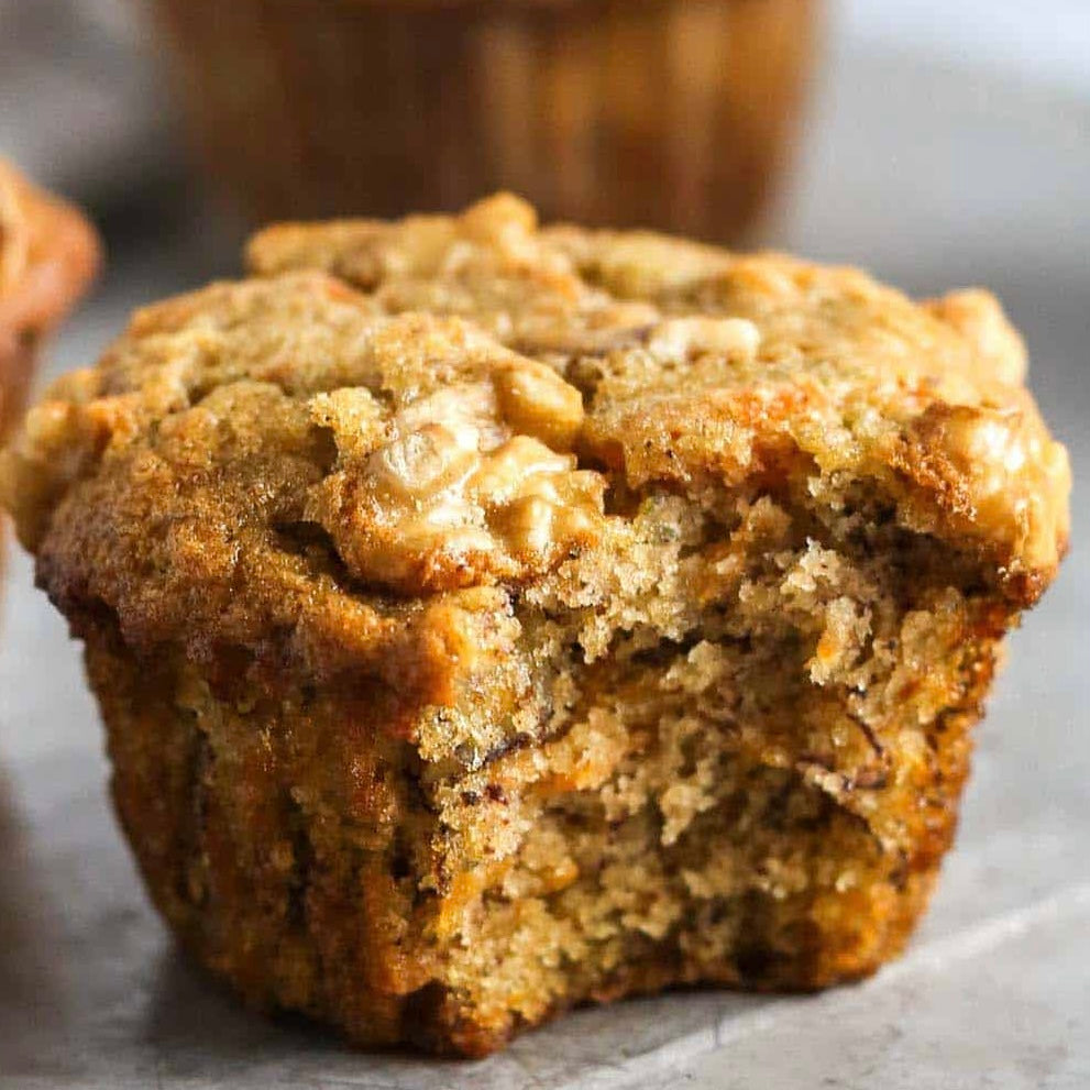 Muffins aux carottes et noix