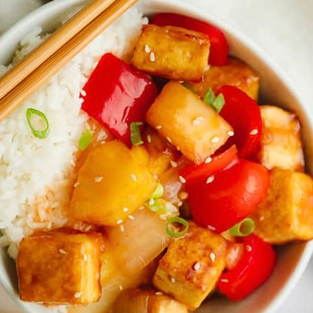 Tofu aigre-doux à l’ananas