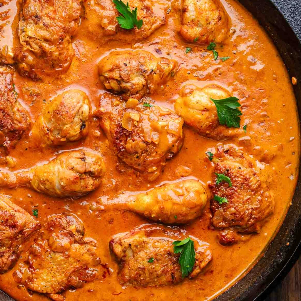 Poulet sauce crémeuse paprika