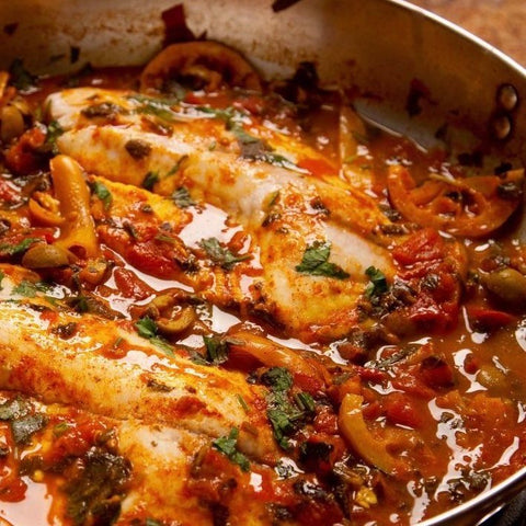 Ragoût de poisson aux saveurs marocaines