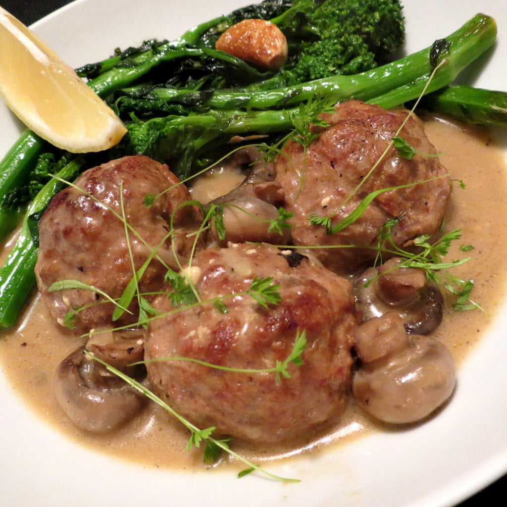Boulettes en sauce forestière