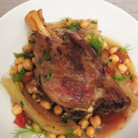 Agneau braisé à la méditerranéenne