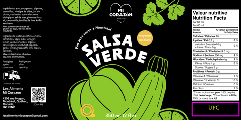 condiments "Mi Corazon"
