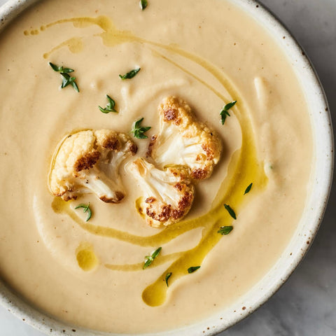 Crème de chou-fleur à l’ail