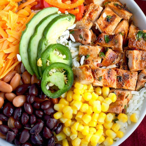 Bol burrito au poulet