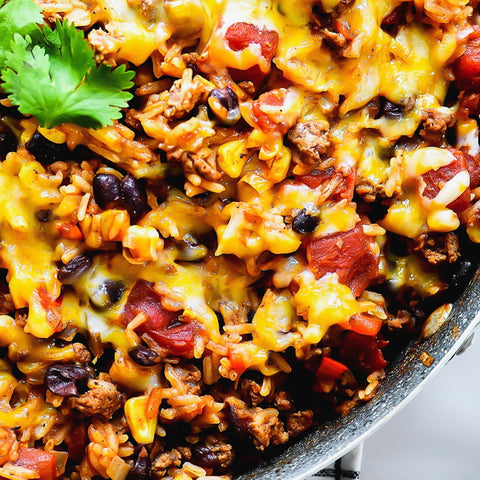 Casserole mexicaine burritos au bœuf