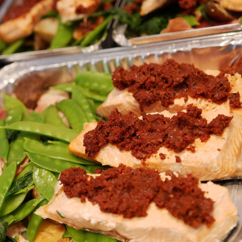 Pavé de saumon à la tapenade
